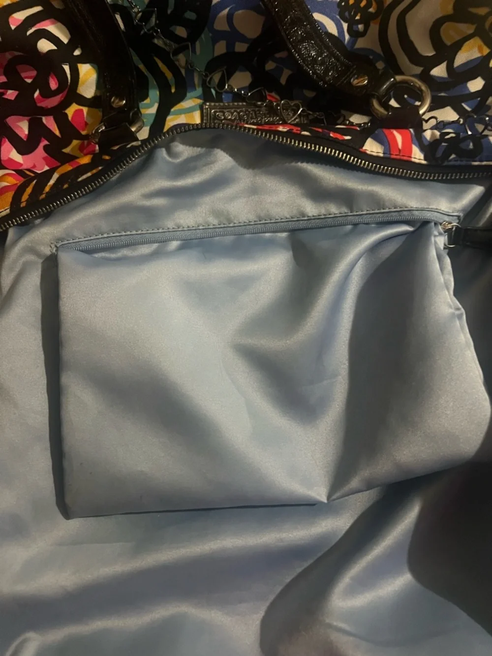 Coach Multicolor Graffiti-Print Tote Bag - Picture 6 of 8